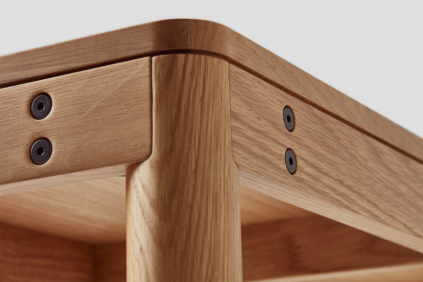 Wooden Dowel Table - Oak